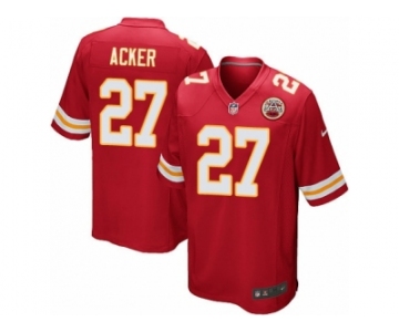 Men's Nike Kansas City Chiefs #27 Kenneth Acker Game Red Team Color NFL Jersey