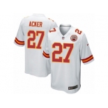 Men's Nike Kansas City Chiefs #27 Kenneth Acker Game White NFL Jersey