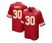 Men's Nike Kansas City Chiefs #30 Bishop Sankey Game Red Team Color NFL Jersey