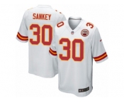 Men's Nike Kansas City Chiefs #30 Bishop Sankey Game White NFL Jersey