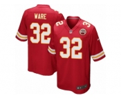 Men's Nike Kansas City Chiefs #32 Spencer Ware Game Red Team Color NFL Jersey