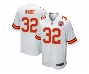 Men's Nike Kansas City Chiefs #32 Spencer Ware Game White NFL Jersey