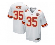 Men's Nike Kansas City Chiefs #35 Charcandrick West Game White NFL Jersey