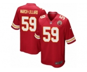 Men's Nike Kansas City Chiefs #59 Justin March-Lillard Game Red Team Color NFL Jersey