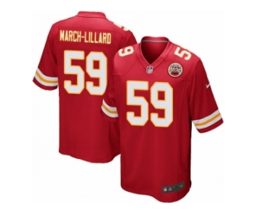 Men's Nike Kansas City Chiefs #59 Justin March-Lillard Game Red Team Color NFL Jersey