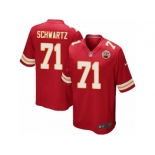 Men's Nike Kansas City Chiefs #71 Mitchell Schwartz Game Red Team Color NFL Jersey