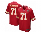 Men's Nike Kansas City Chiefs #71 Mitchell Schwartz Game Red Team Color NFL Jersey