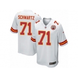 Men's Nike Kansas City Chiefs #71 Mitchell Schwartz Game White NFL Jersey