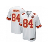 Men's Nike Kansas City Chiefs #84 Demetrius Harris Game White NFL Jersey