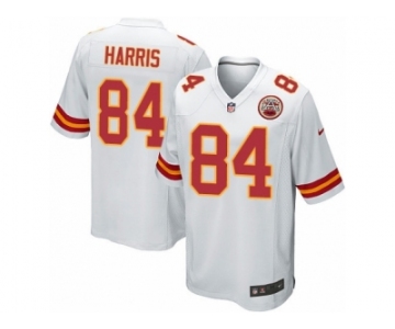 Men's Nike Kansas City Chiefs #84 Demetrius Harris Game White NFL Jersey