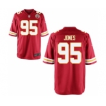 Men's Nike Kansas City Chiefs #95 Chris Jones Game Red Team Color NFL Jersey