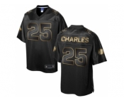 Nike Kansas City Chiefs #25 Jamaal Charles Black Gold Collection Jersey[Game]