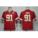 nike jerseys kansas city chiefs #91 hali red[game]