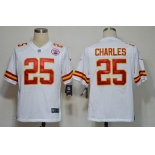 nike nfl jerseys kansas city chiefs #25 jamaal charles white[game]