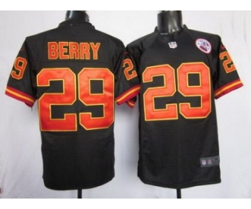 nike nfl jerseys kansas city chiefs #29 berry black[game]