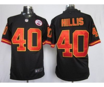 nike nfl jerseys kansas city chiefs #40 hillis black[game]