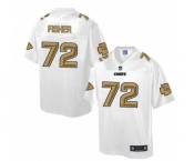 nike nfl jerseys kansas city chiefs #72 fisher Pro Line White[game]