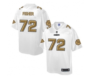 nike nfl jerseys kansas city chiefs #72 fisher Pro Line White[game]