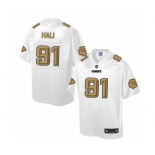 nike nfl jerseys kansas city chiefs #91 hali Pro Line White[game]