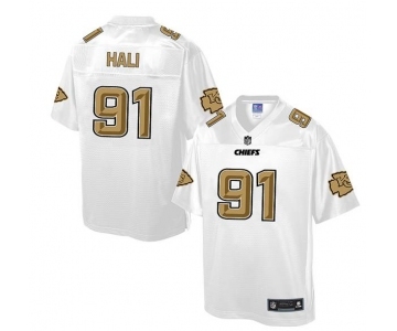 nike nfl jerseys kansas city chiefs #91 hali Pro Line White[game]