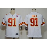 nike nfl jerseys kansas city chiefs #91 hali white[game]