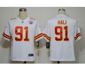 nike nfl jerseys kansas city chiefs #91 hali white[game]