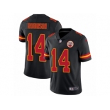 Men Nike Kansas City Chiefs #14 Demarcus Robinson Elite Black Rush Vapor Untouchable NFL Jersey