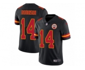 Men Nike Kansas City Chiefs #14 Demarcus Robinson Elite Black Rush Vapor Untouchable NFL Jersey