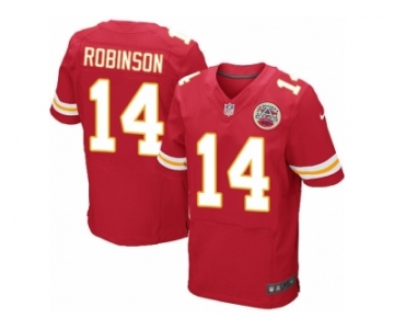 Men Nike Kansas City Chiefs #14 Demarcus Robinson Elite Red Team Color NFL Jersey