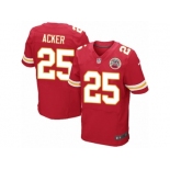 Men Nike Kansas City Chiefs #25 Kenneth Acker Elite Red Team Color NFL Jersey