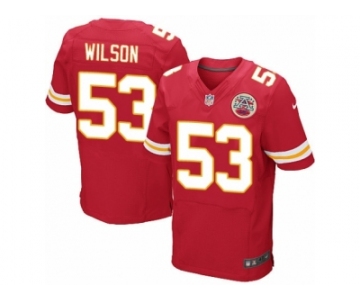 Men Nike Kansas City Chiefs #53 Ramik Wilson Elite Red Team Color NFL Jersey