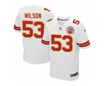 Men Nike Kansas City Chiefs #53 Ramik Wilson Elite White NFL Jersey