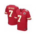 Men Nike Kansas City Chiefs #7 Harrison Butker Elite Red Team Color NFL Jersey