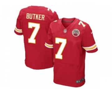 Men Nike Kansas City Chiefs #7 Harrison Butker Elite Red Team Color NFL Jersey