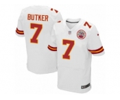 Men Nike Kansas City Chiefs #7 Harrison Butker Elite White NFL Jersey