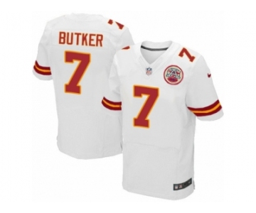 Men Nike Kansas City Chiefs #7 Harrison Butker Elite White NFL Jersey