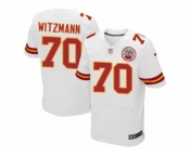 Men Nike Kansas City Chiefs #70 Bryan Witzmann Elite White NFL Jersey