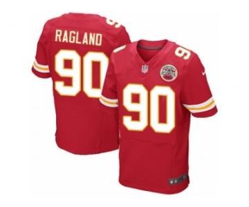 Men Nike Kansas City Chiefs #90 Reggie Ragland Elite Red Team Color NFL Jersey