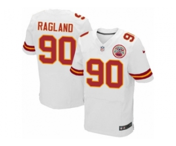 Men Nike Kansas City Chiefs #90 Reggie Ragland Elite White NFL Jersey