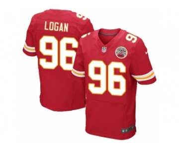 Men Nike Kansas City Chiefs #96 Bennie Logan Elite Red Team Color NFL Jersey