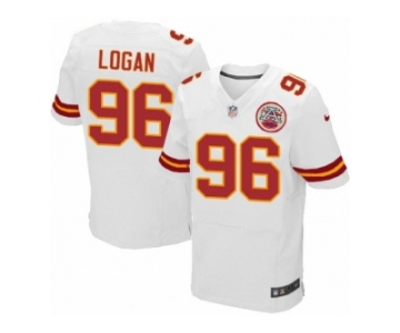 Men Nike Kansas City Chiefs #96 Bennie Logan Elite White NFL Jersey