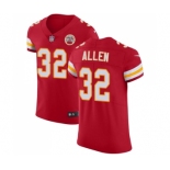 Men's Kansas City Chiefs #32 Marcus Allen Red Team Color Vapor Untouchable Elite Player Football Jersey