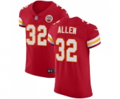 Men's Kansas City Chiefs #32 Marcus Allen Red Team Color Vapor Untouchable Elite Player Football Jersey