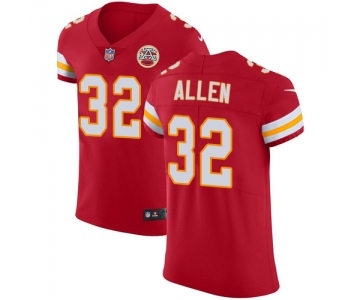 Men's Kansas City Chiefs #32 Marcus Allen Red Team Color Vapor Untouchable Elite Player Football Jersey