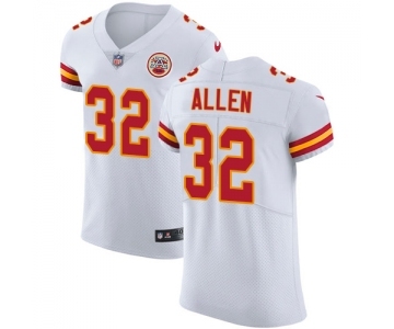 Men's Kansas City Chiefs #32 Marcus Allen White Vapor Untouchable Elite Player Football Jersey