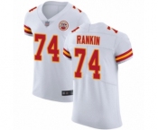 Men's Kansas City Chiefs #74 Martinas Rankin White Vapor Untouchable Elite Player Football Jersey