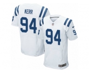 Men's Nike Indianapolis Colts #94 Zach Kerr Elite White NFL Jersey