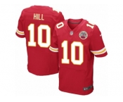 Men's Nike Kansas City Chiefs #10 Tyreek Hill Elite Red Team Color NFL Jersey