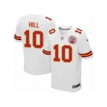 Men's Nike Kansas City Chiefs #10 Tyreek Hill Elite White NFL Jersey