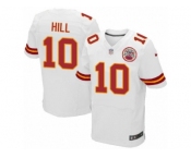 Men's Nike Kansas City Chiefs #10 Tyreek Hill Elite White NFL Jersey